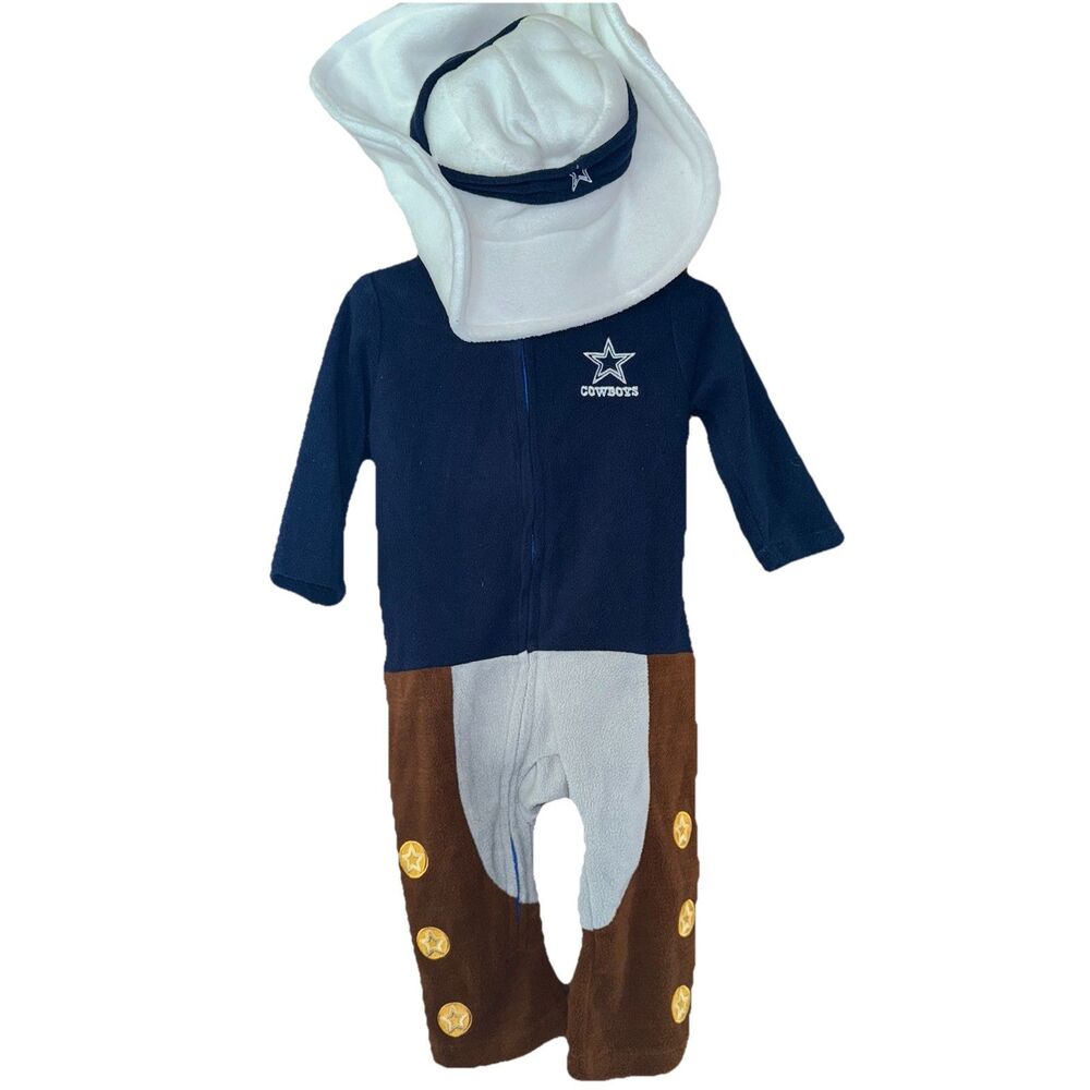 Dallas Cowboys Toddler Costume Dress up Outfit with Removable Hood Hat 12 Months